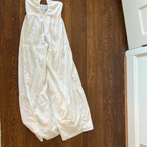 Princess poly maxi dress, white, size 4